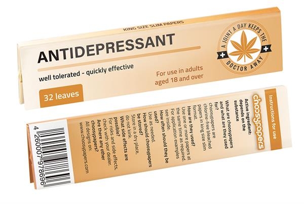 Choosypapers King Size Slim Zigarettenpapier Antidepressant
